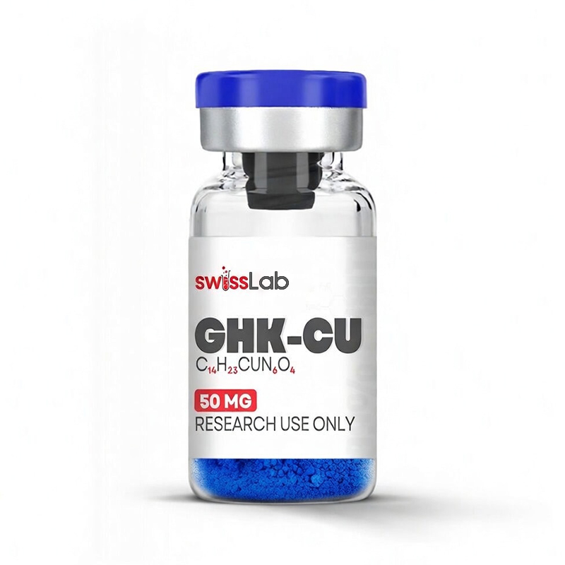 GHK-CU SWISS LAB 50mg Пептид за подмладяване и клетъчна трансформация GHK-CU SWISS LAB 50mg Пептид за подмладяване и клетъчна трансформация