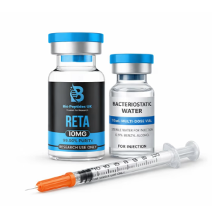 Retatrutide (RETA) 10mg с 99.90% чистота от Bio Peptides UK. Тройно-агонистичен пептид (GLP-1 + GIP + Глюкагон) – Клинично доказана загуба до 24% от теглото.